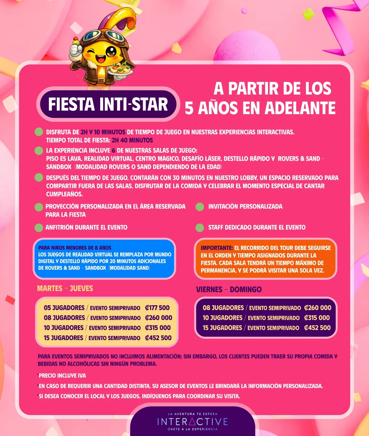Afiche del paquete Fiesta Inti-Star