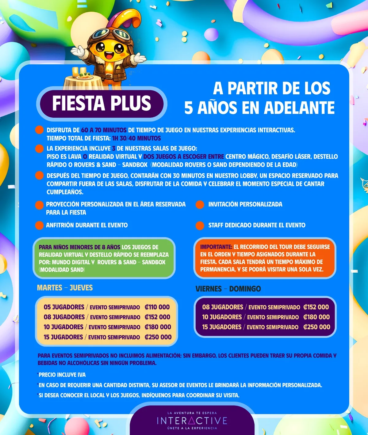 Afiche del paquete Fiesta Plus